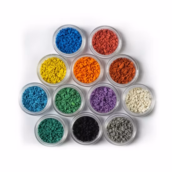 Wholesale EPDM Rubber Granules/Recycled Safety Colorful Granulated Rubber Surface